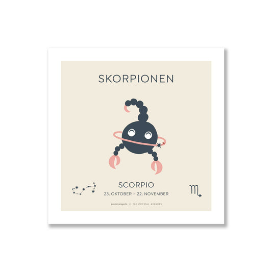 Stjernetegn plakat – Skorpionen
